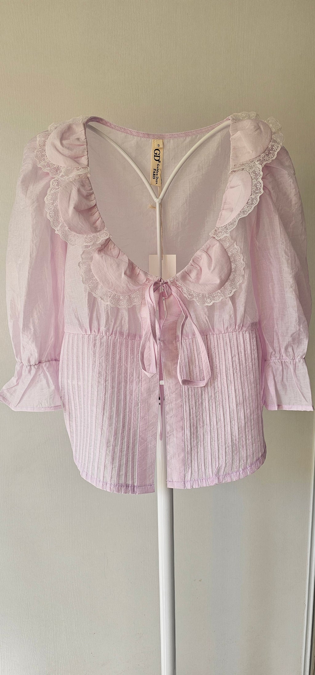 Blouse Parme & Dentelle