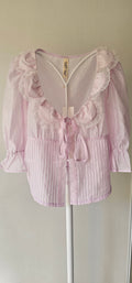 Blouse Parme & Dentelle