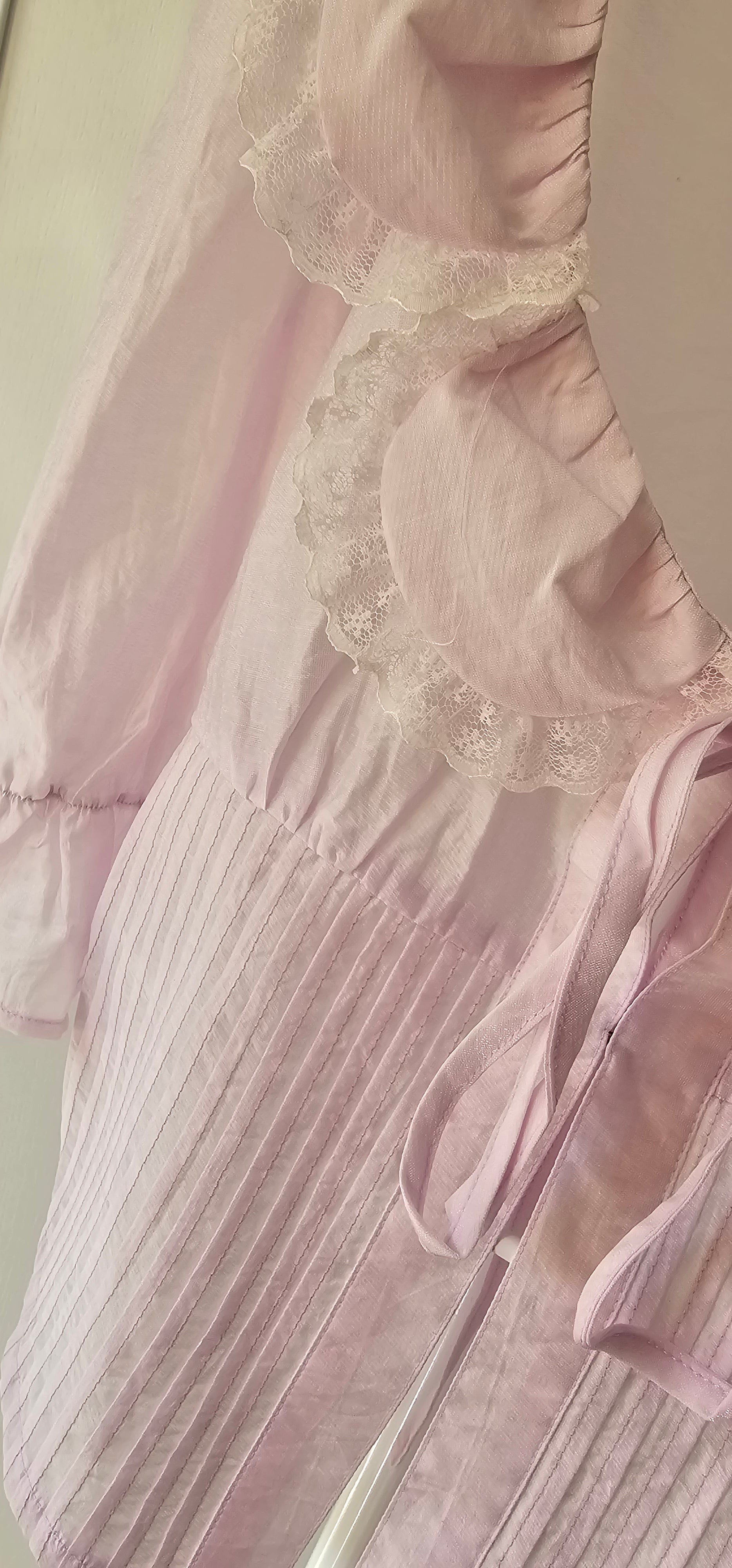 Blouse Parme & Dentelle