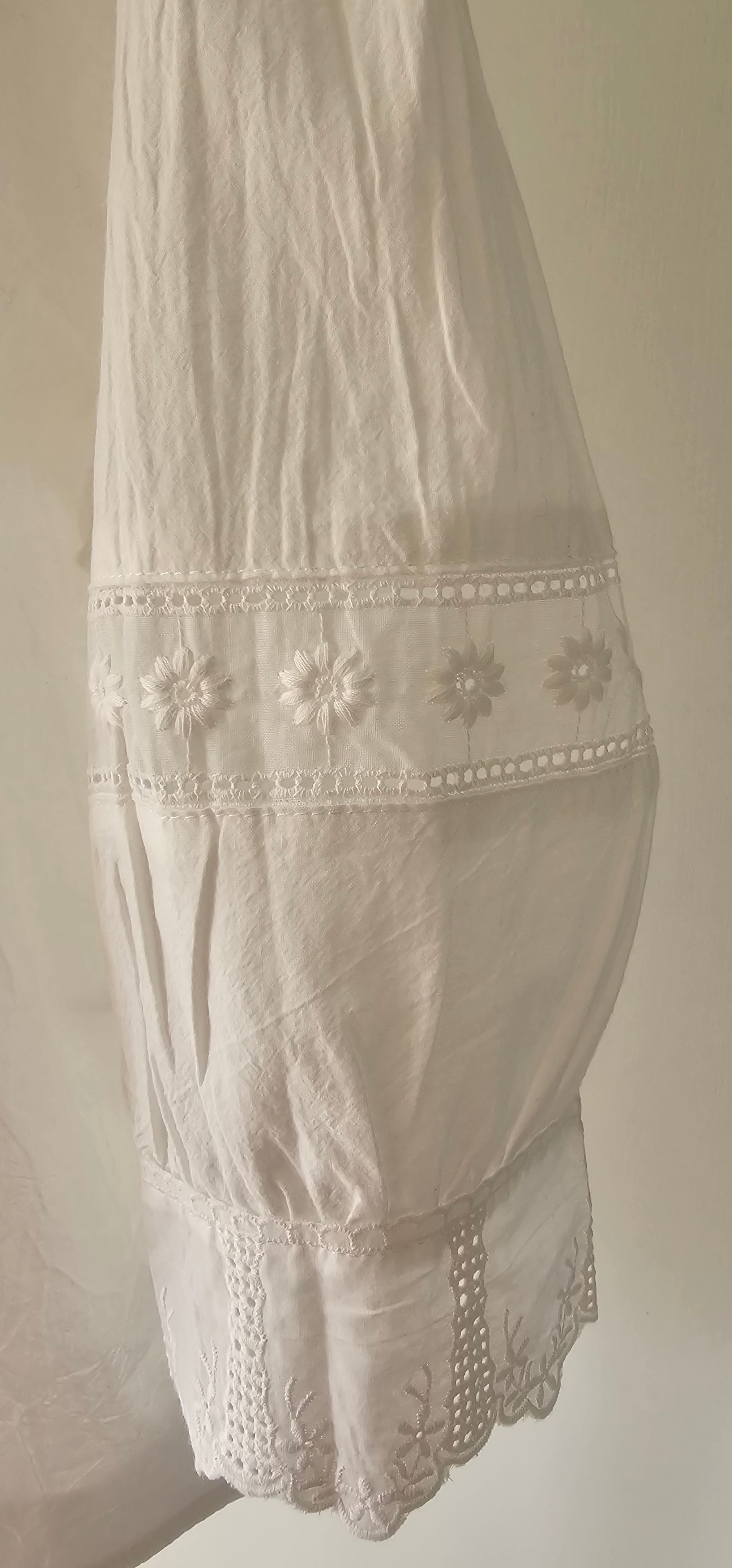 Blouse Blanche Broderie Crème